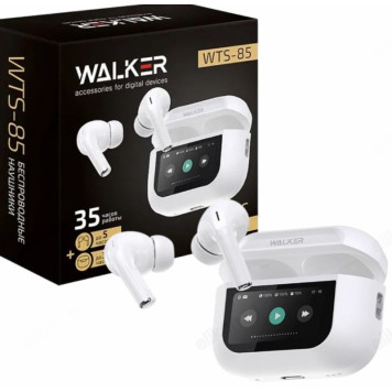 Гарнитура Bluetooth WALKER WTS-85 вкладыши белые-1