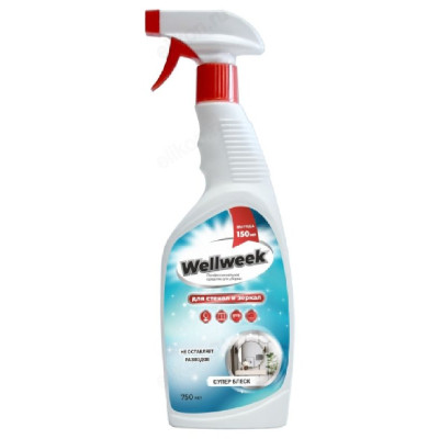 Средство для мытья стекол WELLWEEK 750мл спрей
