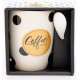 Кружка с ложечкой WJ-28 Coffee подарочная упаковка