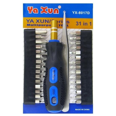 Отвертка с набором насадок Ya Xun YX-8017D