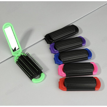 Расческа складная Дорожная ЮниLook, 4х19,5 см, с зеркалом-5