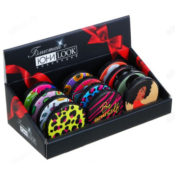 Зеркало карманное ЮниLook, стекло, пластик, 6,8 см-5