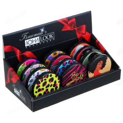 Зеркало карманное ЮниLook, стекло, пластик, 6,8 см-5