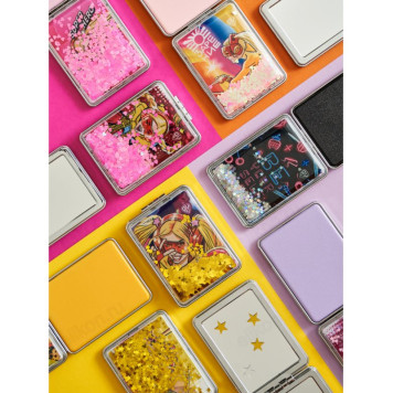 Зеркало карманное ЮниLook, пластик, стекло, 8х5,8см, 12 дизайнов-3