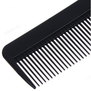 Расческа-гребень ЮниLook с металл. стержнем, пластик, 21,2х2,6см, черный-2