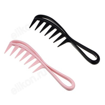 Расческа-гребень ЮниLook пластик, 19х5 см, 2 цвета
