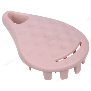 Щетка для массажа головы и мытья волос ЮниLook, термопластичная резина, 11,5х8см, 4 цвета-2