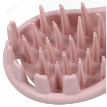 Щетка для массажа головы и мытья волос ЮниLook, термопластичная резина, 11,5х8см, 4 цвета-3