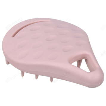 Щетка для массажа головы и мытья волос ЮниLook, термопластичная резина, 11,5х8см, 4 цвета-4