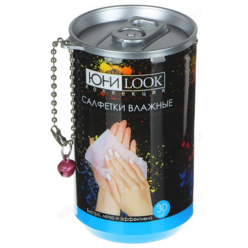 Салфетки влажные ЮниLook, 30 шт, в банке-1