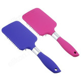 Расческа массажная плоская 25,5см ЮниLook 36180-5 пластик, силикон