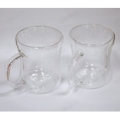 Кружка стекло двойная 390мл ZEIDAN Z-1013 2шт