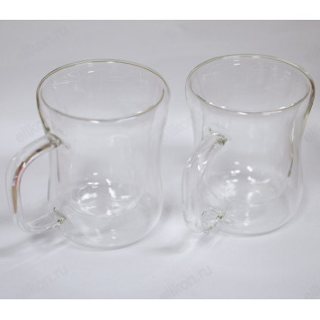 Кружка стекло двойная 280мл ZEIDAN Z-11124 2шт-3