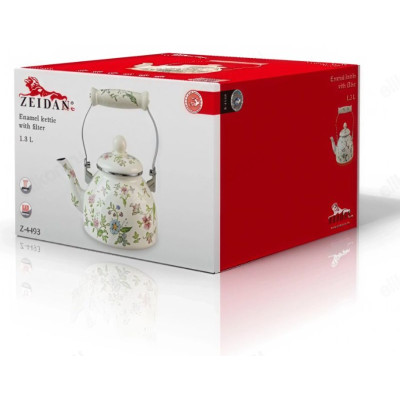 Чайник эмаль ZEIDAN Z-4493 1,3л Provence-1