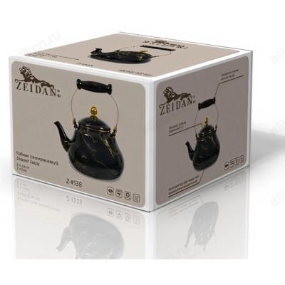 Чайник эмаль ZEIDAN Z-4538 2,4л Black marble-1