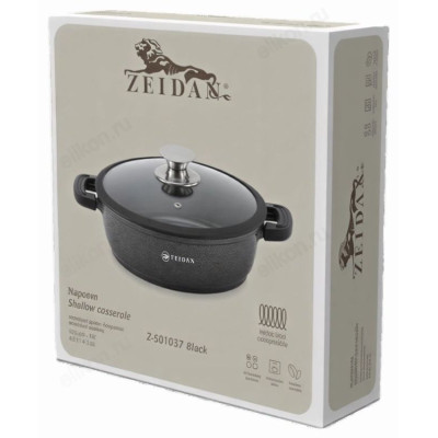Жаровня ZEIDAN Z-501037 4,0л Black-2