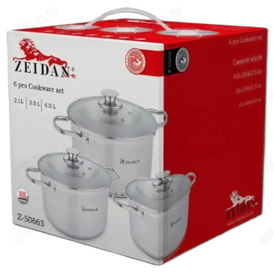 Набор посуды ZEIDAN Z-50663 6 пред.-1