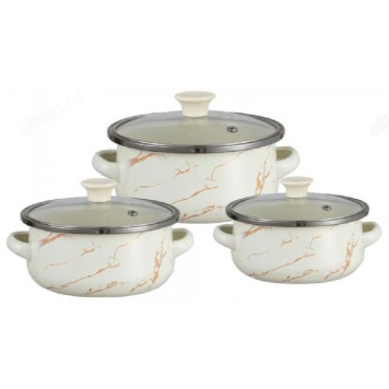 Набор посуды эмаль ZEIDAN Z-80622 6 предм.