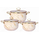 Набор посуды эмаль ZEIDAN Z-80630 Marble 6 предм.