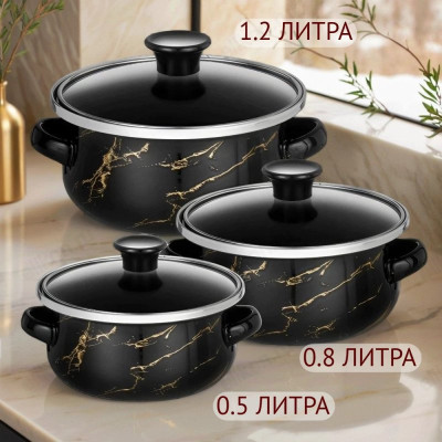 Набор посуды эмаль ZEIDAN Z-80639 6 предм.