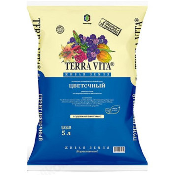 Грунт ЖИВАЯ ЗЕМЛЯ 5л цветочный